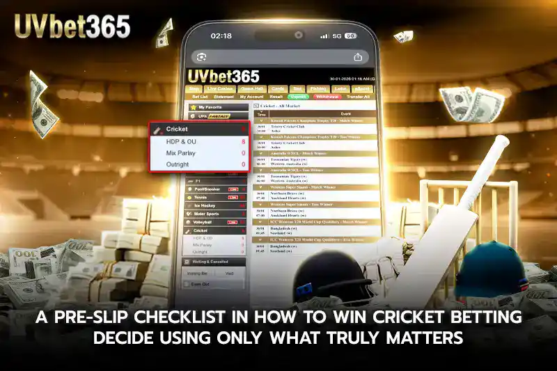 A Pre Slip Checklist in how to win cricket betting Decide Using Only What Truly Matters