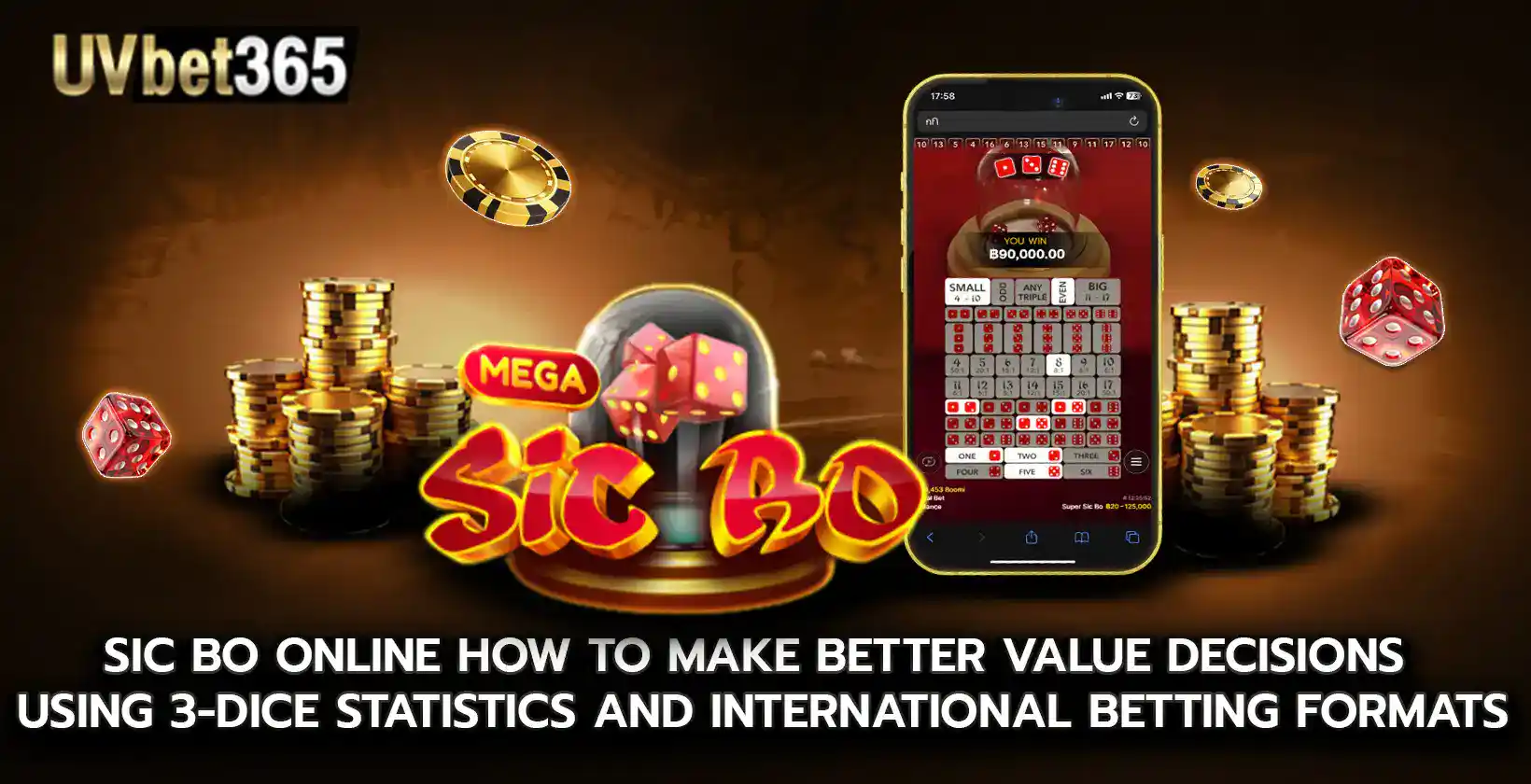 Sic bo online How to make better value decisions using 3 dice statistics